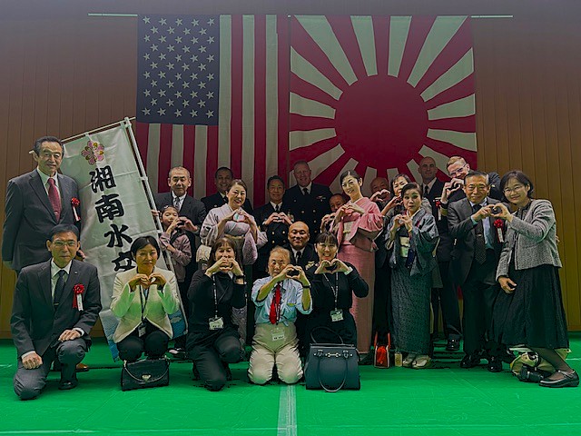 厚木基地餅つき大会に参加